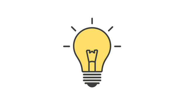 Light Bulb Idea Concept Symbol.