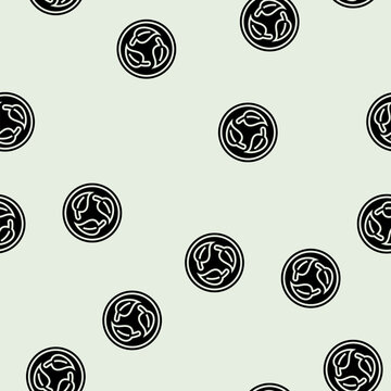 biodegradable product label warning vector glyph seamless pattern biodegradable product label warning sign illustration