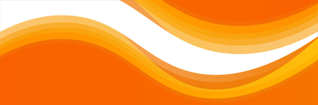 Vector orange line background curve element with white space for text and message design, overlapping layers, vector