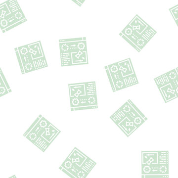 3d renderings vector glyph seamless pattern 3d renderings sign illustration