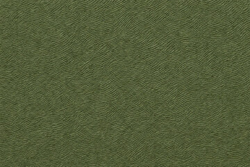 Fototapeta premium Green embossed texture with fine organic wave pattern and soft matte surface. Ideal for backgrounds, upholstery visuals, and modern decorative design.