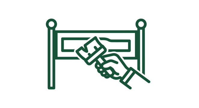 Hand placing ballot into voting box illustration.