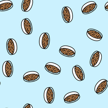 refried beans mexican cuisine vector seamless pattern refried beans mexican cuisine sign illustration