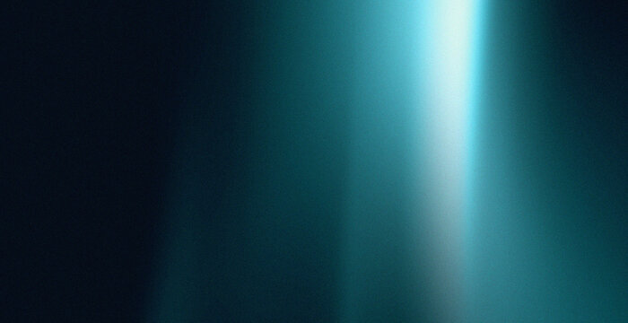 Vertical Teal Light Beam Glowing Between Dark Navy Shadows, Deep Cool Tone Gradient