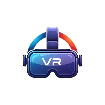 Virtual Reality Headset Logo Icon.