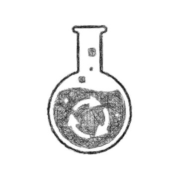 Sketch transmutation flask icon design