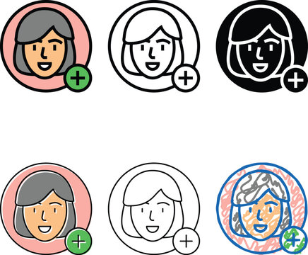 designs new usel female color icon vector. new usel female sign. isolated symbol