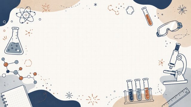 Yellow Blue Math Doodle School Background