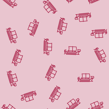 knarr ancient ship vector line seamless pattern knarr ancient ship sign illustration