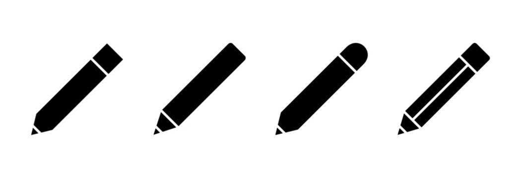 Pencil icon symbol for apps and websites. pen sign and symbol. edit icon vector