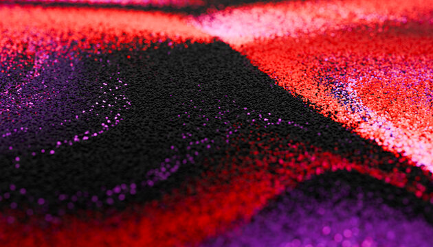 Abstract red and black flowing particle texture background