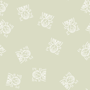 diving reflex vector line seamless pattern diving reflex sign illustration