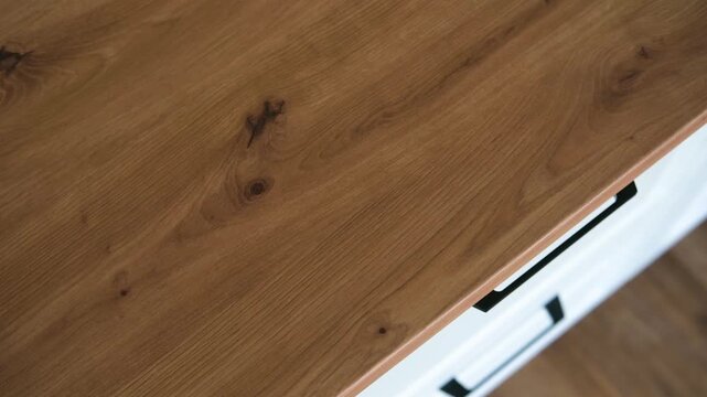 Wood grain texture on a furniture surface