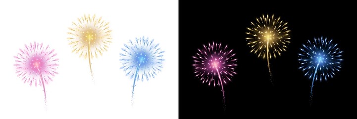 Fototapeta premium Firework, new year fireworks, 4 july