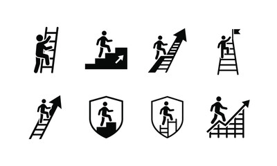 Naklejka premium Bicycle and eco transport icons set for city navigation.
