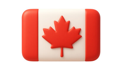 Fototapeta premium Modern Canada Flag 3D Rendered Vector Illustration for National Identity Travel and Patriotism Graphic Design Element
