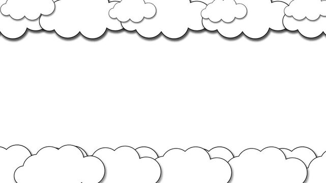 clouds and rocket motion graphic visual background colour hd 4k 