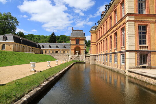 Dampierre-en-Yvelines, France - May 21, 2026. Ch&acirc;teau de Dampierre with its historic gardens in the Chevreuse Valley, Yvelines