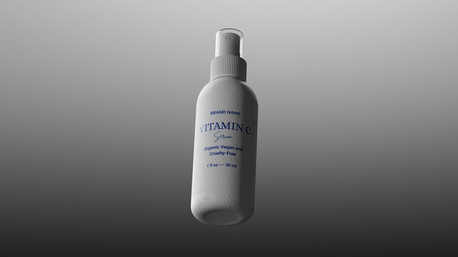 Premium cosmetic spray bottle mockup