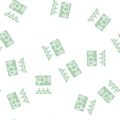 Fototapeta premium public relations vector glyph seamless pattern public relations sign illustration