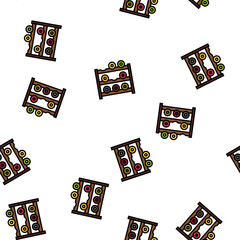 Fototapeta premium rack wine vector seamless pattern rack wine sign illustration