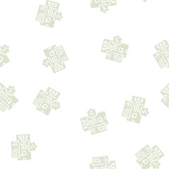 Fototapeta premium testing application vector glyph seamless pattern testing application sign illustration