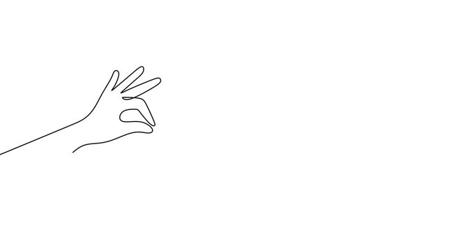Businessman Untangling Rope Continuous Line Art Animation Symbolizing Business Challenges