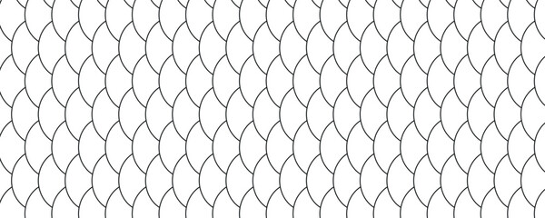 Japanese fish scale seamless pattern vector background © Design Element