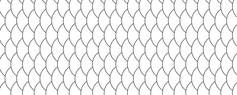 Japanese fish scale seamless pattern vector background