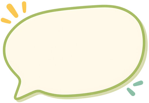 Green Speech bubble illustration