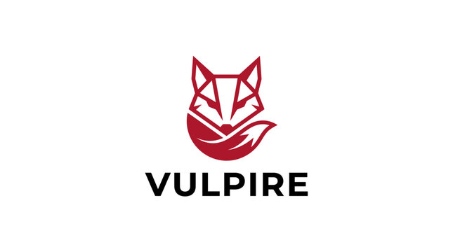 Vulpire logo with red fox head.