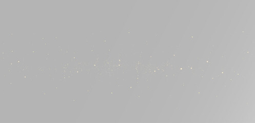 Golden sparkle dust border with glowing glitter particles festive celebration luxury decorative light effect for elegant designs © theladydarina