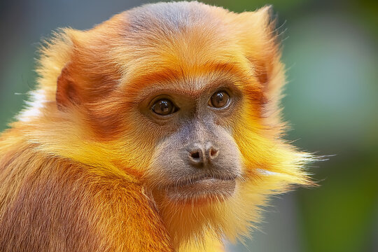 Ein gelber Gibbon