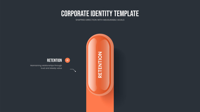 Financial Analysis Presentation Template Vector Illustration. Professional Development One Step Infographic Slide Design. Advertising Review 1 Option Diagram Frame Layout.