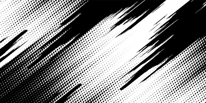 Abstract speed line style dark blue halftone banner design template. Elegant vector illustration. modern. eps10