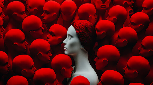 Inner critic concept representing imposter syndrome and confidence struggles.