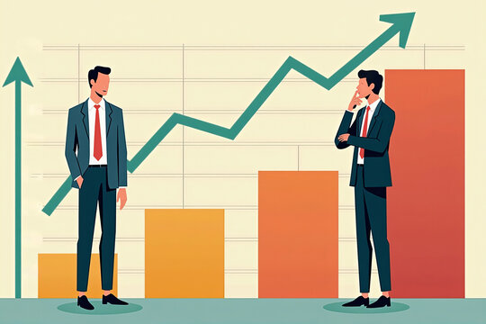 Contrasting Emotions: A Frustrated and Thoughtful Duo Beside a Striking Salary Chart