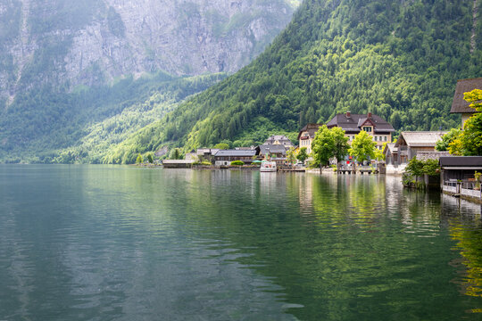 The beautiful village of Hallstatt in Austria. This is the second most visited place in Austria after Vienna. 
