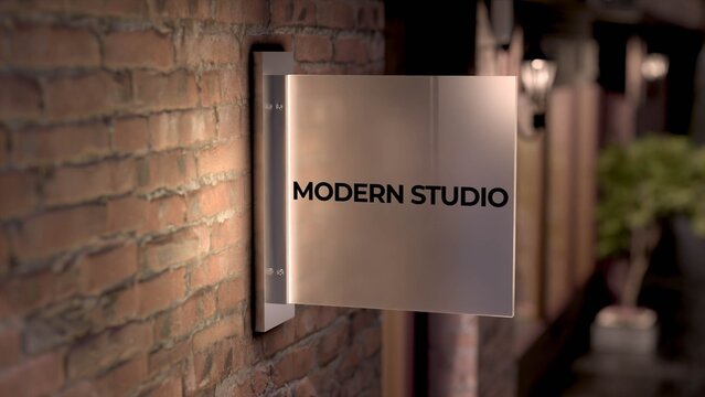 Sign Board Mockup