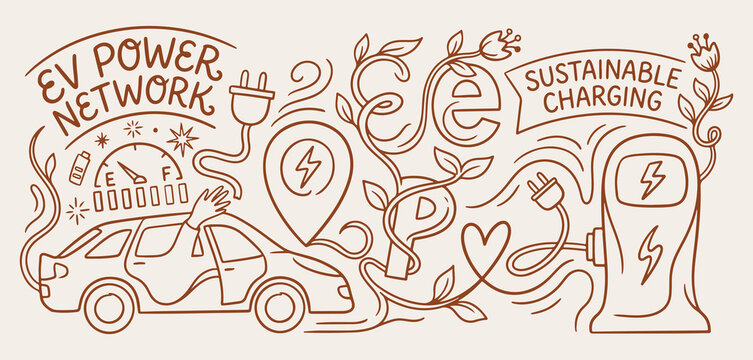 hand drawn energy efficiency pattern, sustainable power sketch background, eco friendly icons, green energy motif, electricity concept illustration, environmental conservation design, nature power tex