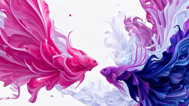 Colorful abstract fish
