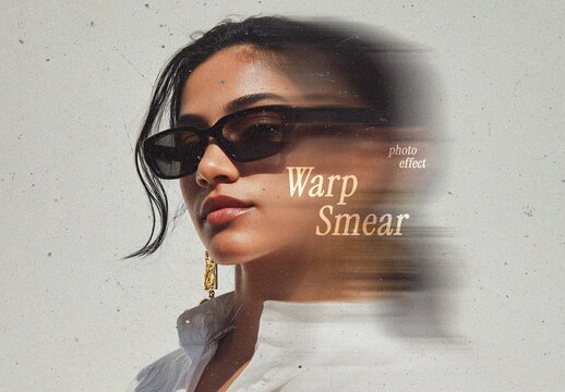 Warp Smear Effect For Poster And Social Media Design