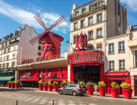 Moulin Rouge cabaret in Paris France