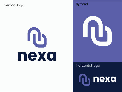 Abstract Letter N Logo Business Brand Abstract Letter N Logo Minimal Business Brand Identity
