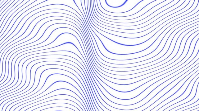 A loop animation wavy line background,blue and white color with noise texture background