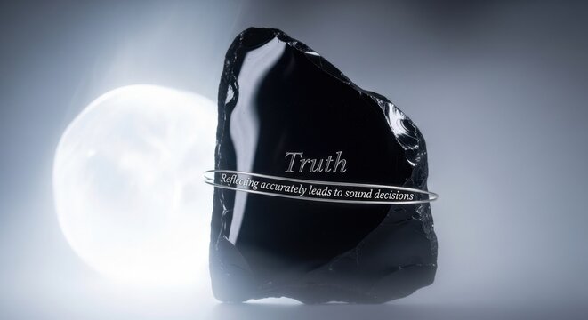 Truth stone next to softly glowing ethel