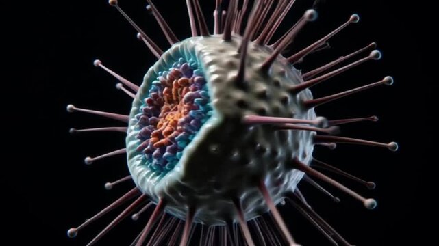 bacteria on black