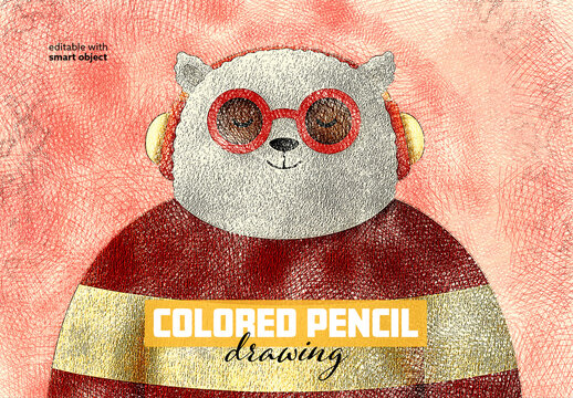 Colored Pencil Drawing Effect
