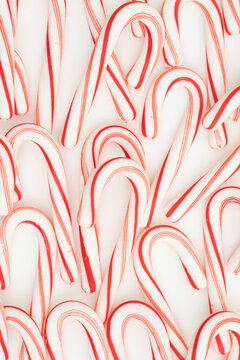 Candy canes Christmas background
