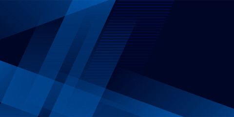 Obraz premium Futuristic business banner template featuring elegant blue gradation lines.